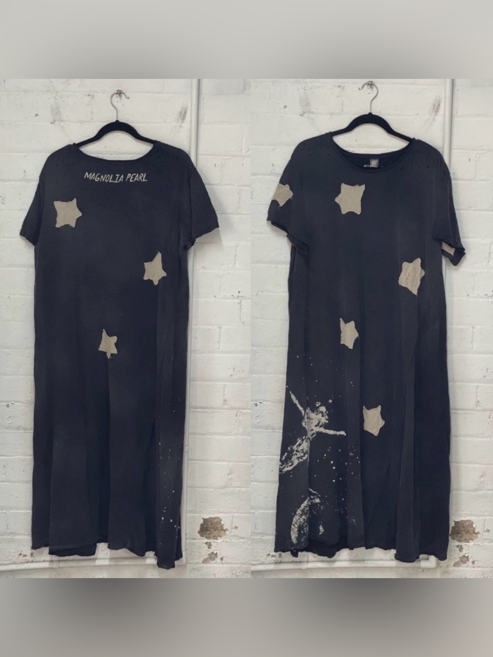 Magnolia Pearl Cosmic Ballerina Star T Shirt Dress 711 Tee Shirt Moon Applique